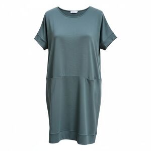 Masai hianna tunic oversized cuff pockets reseda green pullover Dress zippers  L